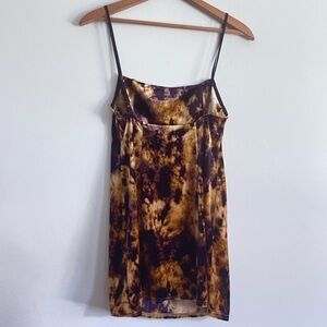 Urban Outfitters Cami Velvet Tie Dye Dress